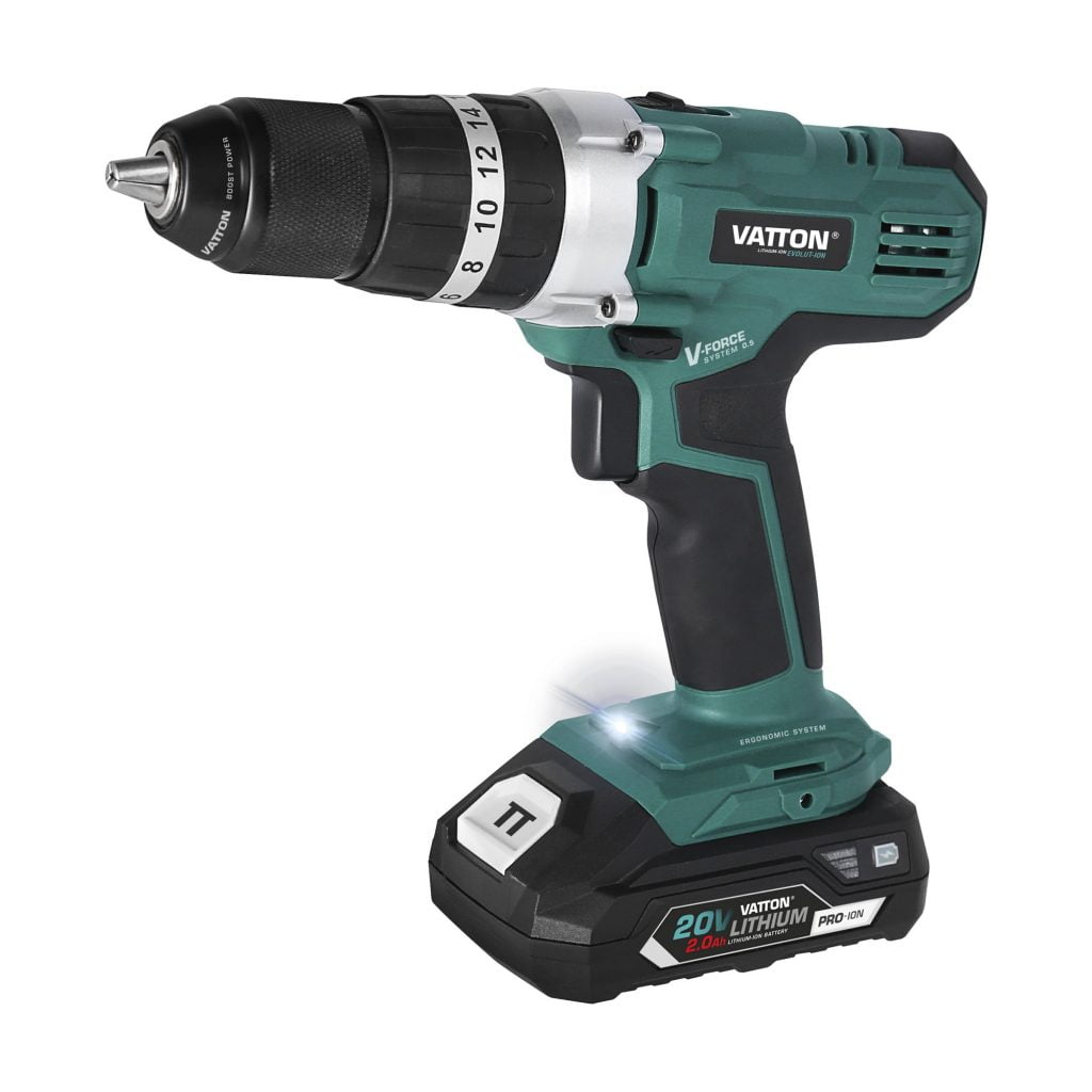 TALADRO PERCUTOR VATTON BATERÍA 2.0Ah 20V
