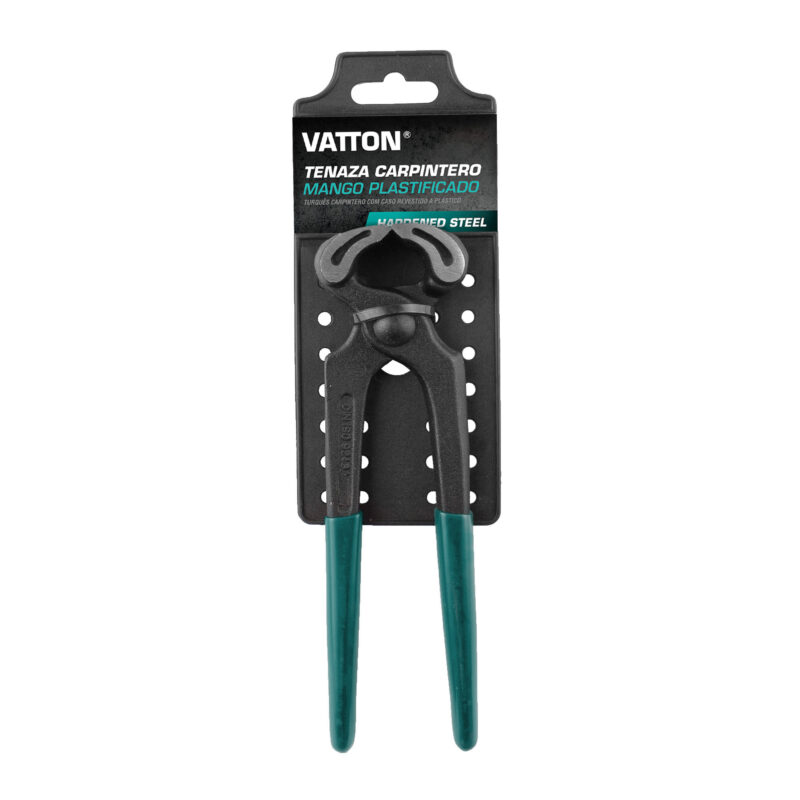 TENAZA CARPINTERO VATTON MANGO PLÁSTICO 180MM - Imagen 2