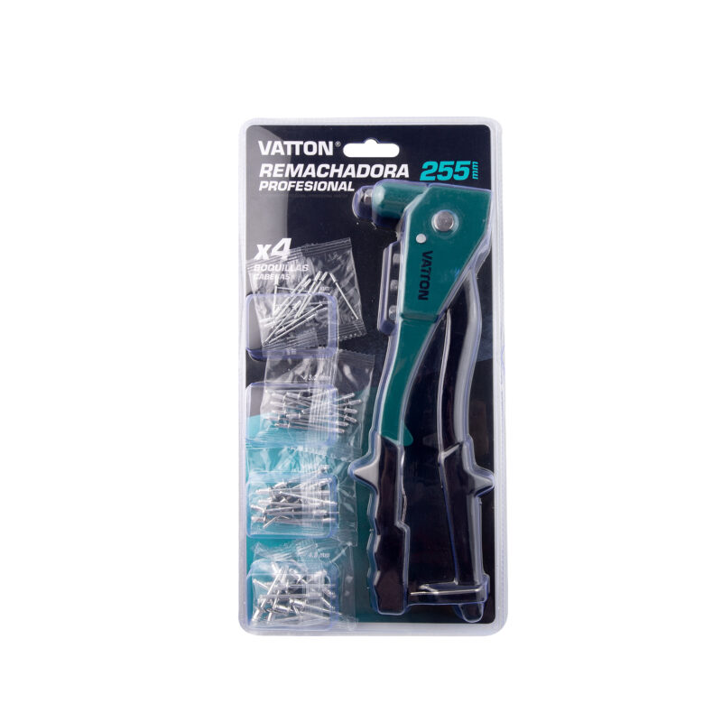 Remachadora profesional VATTON con set de remaches en blister
