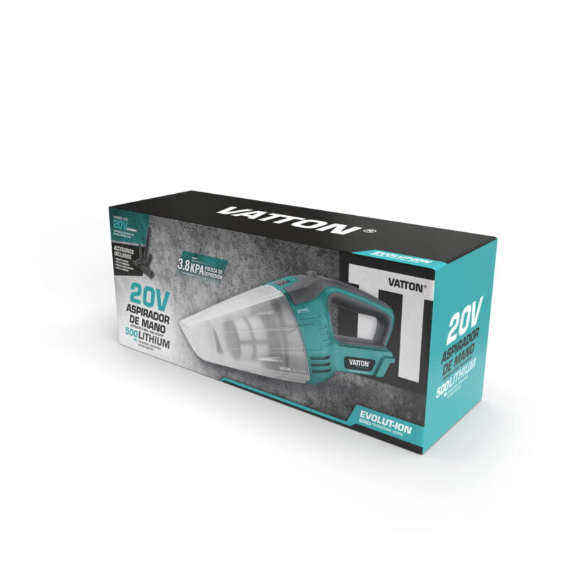 ASPIRADOR DE MANO VATTON 20V. SIN BATERIA - Imagen 2