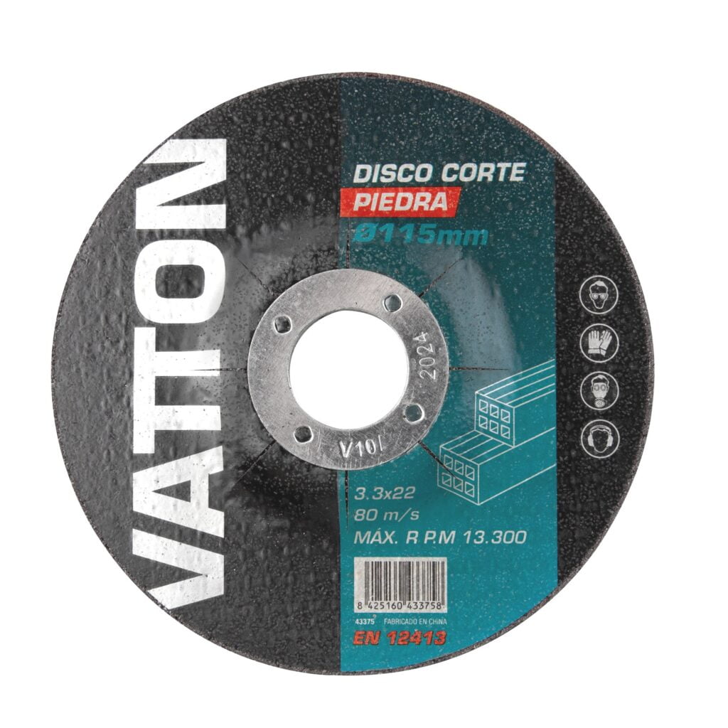 DISCO CORTAR PIEDRA VATTON 115X3.3X22 MM