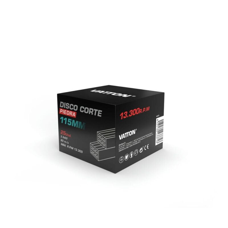DISCO CORTAR PIEDRA VATTON 115X3.3X22 MM - Imagen 2