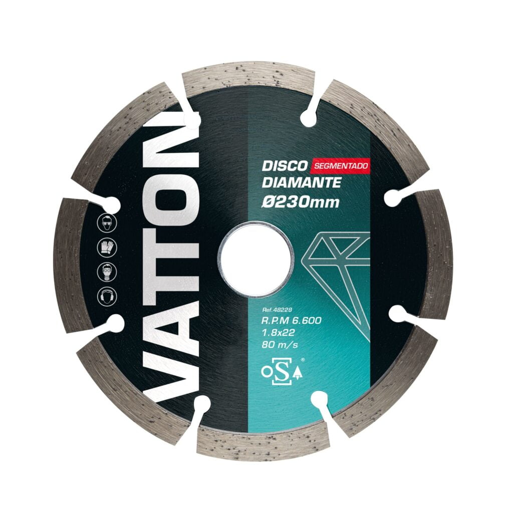 DISCO VATTON OSA DIAMANTE SEGMENTADO 230MM.