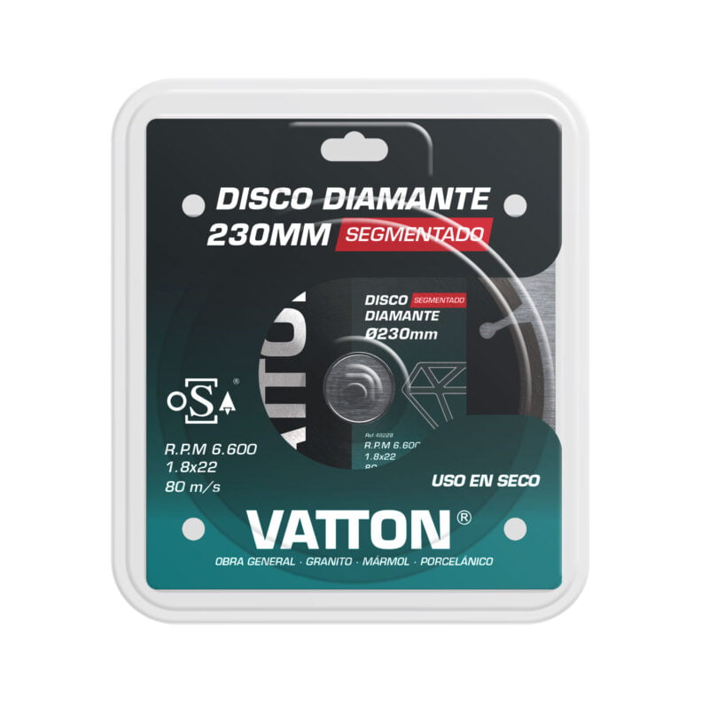 DISCO VATTON OSA DIAMANTE SEGMENTADO 230MM. - Imagen 2