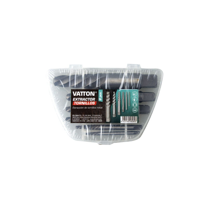 EXTRACTOR DE TORNILLOS VATTON 6 PIEZAS - Imagen 2