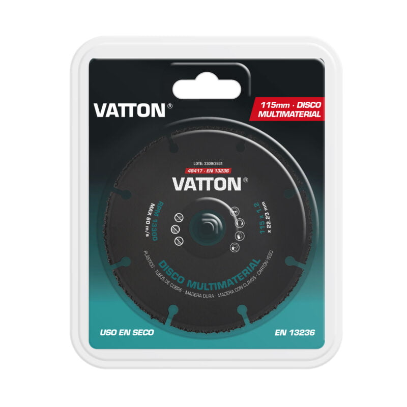 DISCO VATTON SEGMENTADO MULTIMATERIAL 115mm - Imagen 2
