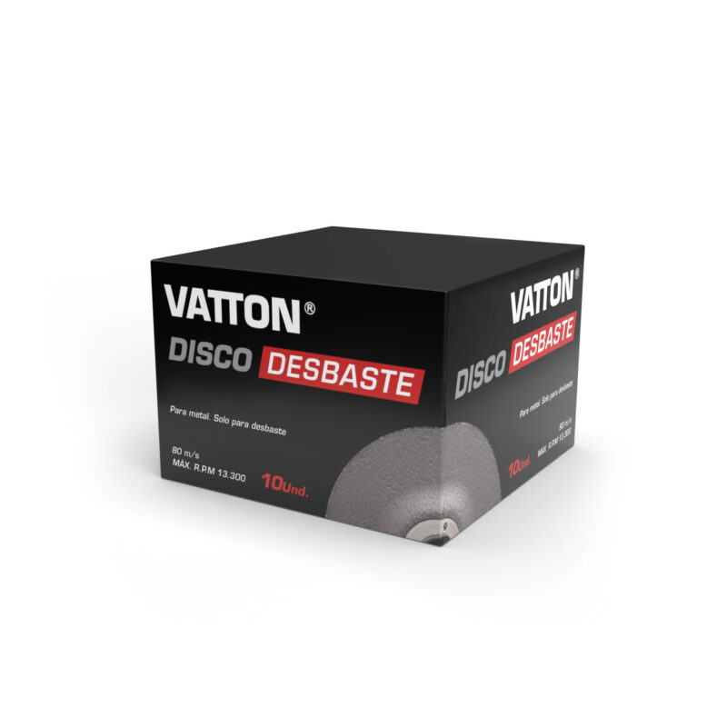 Caja de 10 unidades DISCO VATTON DESBASTE 125X6.0X22 MM para aplicaciones industriales