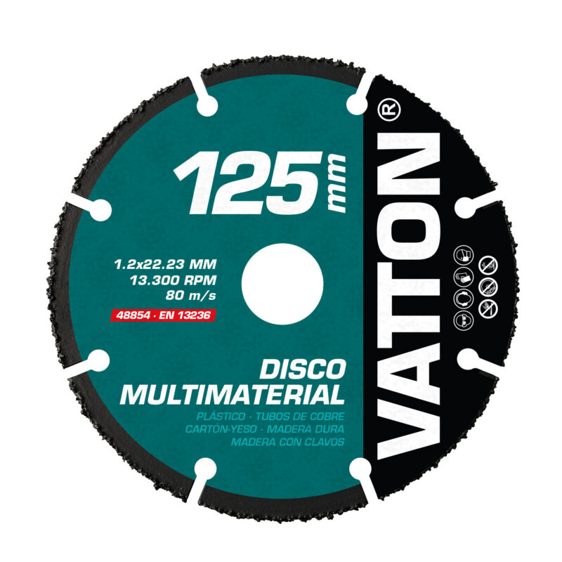 DISCO VATTON SEGMENTADO MULTIMATERIAL 125mm