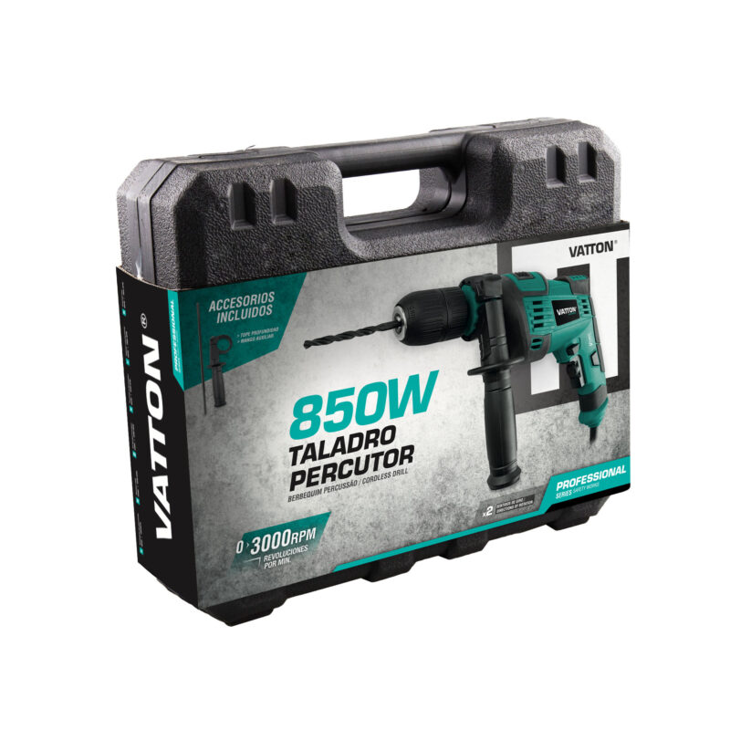 TALADRO PERCUTOR VATTON 850W. - Imagen 2