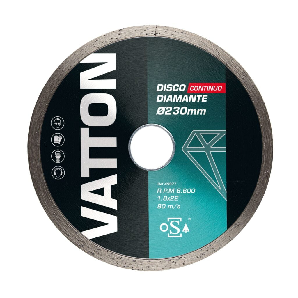 DISCO VATTON OSA DIAMANTE CONTINUO 230MM