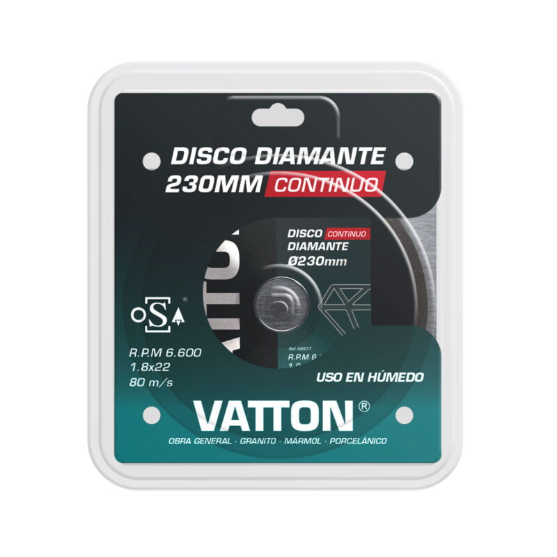 DISCO VATTON OSA DIAMANTE CONTINUO 230MM - Imagen 2